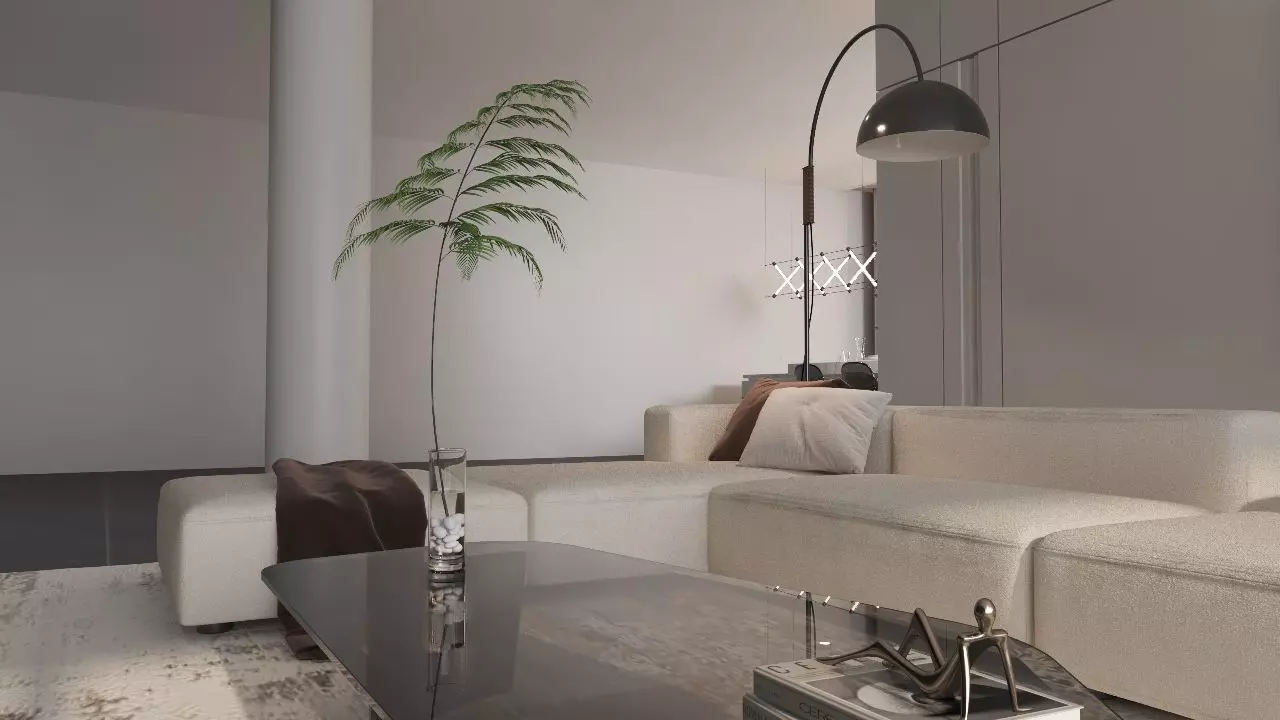 Levi Living Room Interior Design 3D model_14
