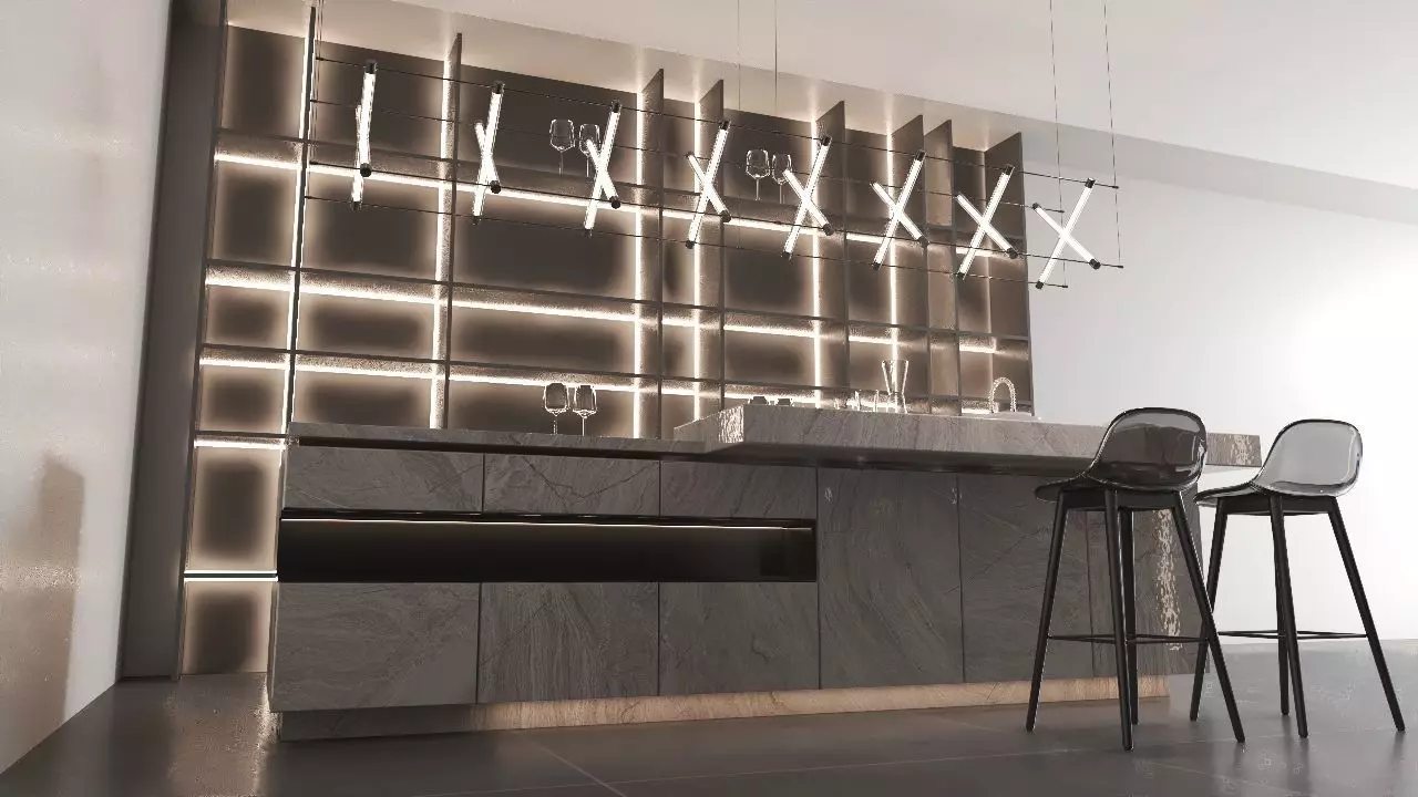 Levi Living Room Interior Design 3D model_7