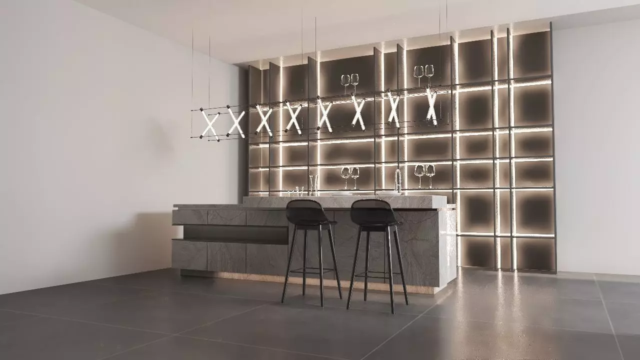 Levi Living Room Interior Design 3D model_5