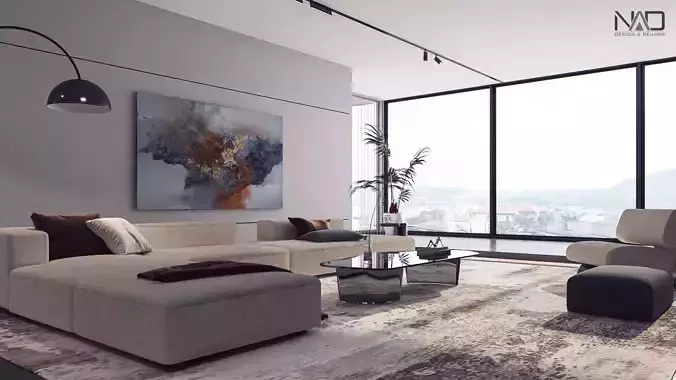 Levi Living Room Free 3D model
