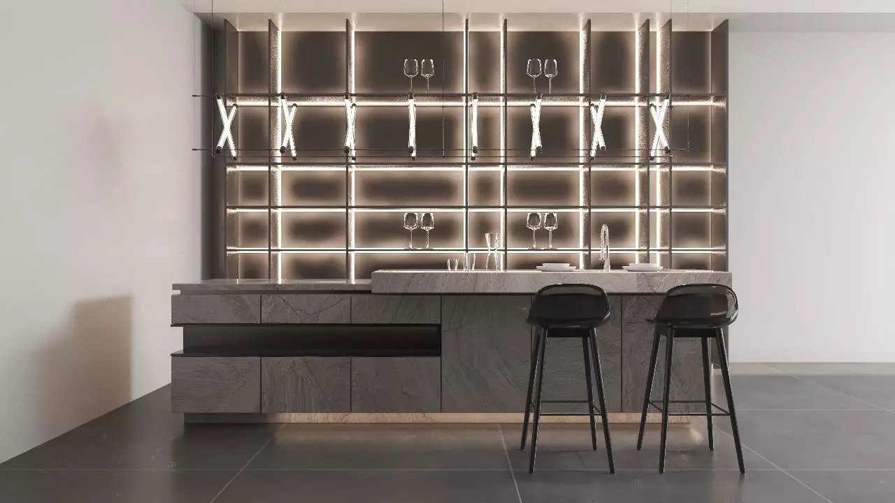 Levi Living Room Interior Design 3D model_6