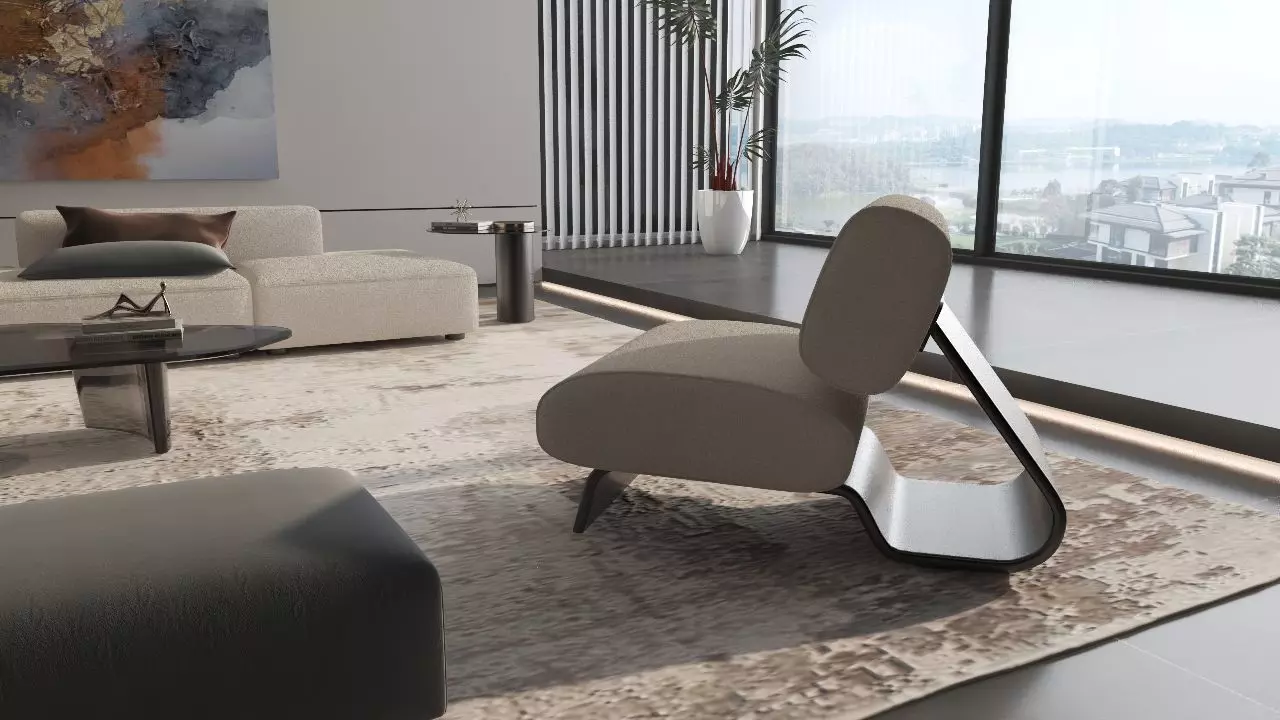 Levi Living Room Interior Design 3D model_9