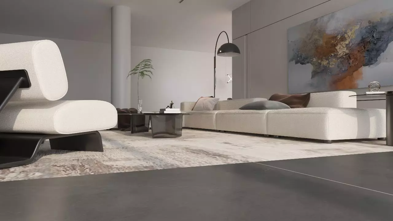 Levi Living Room Interior Design 3D model_3