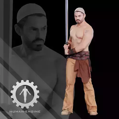 Male Scan - Victor Sword Pose 214