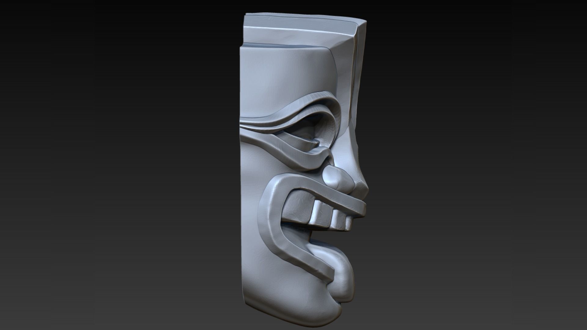 Tiki Mask V1 3D print model_6