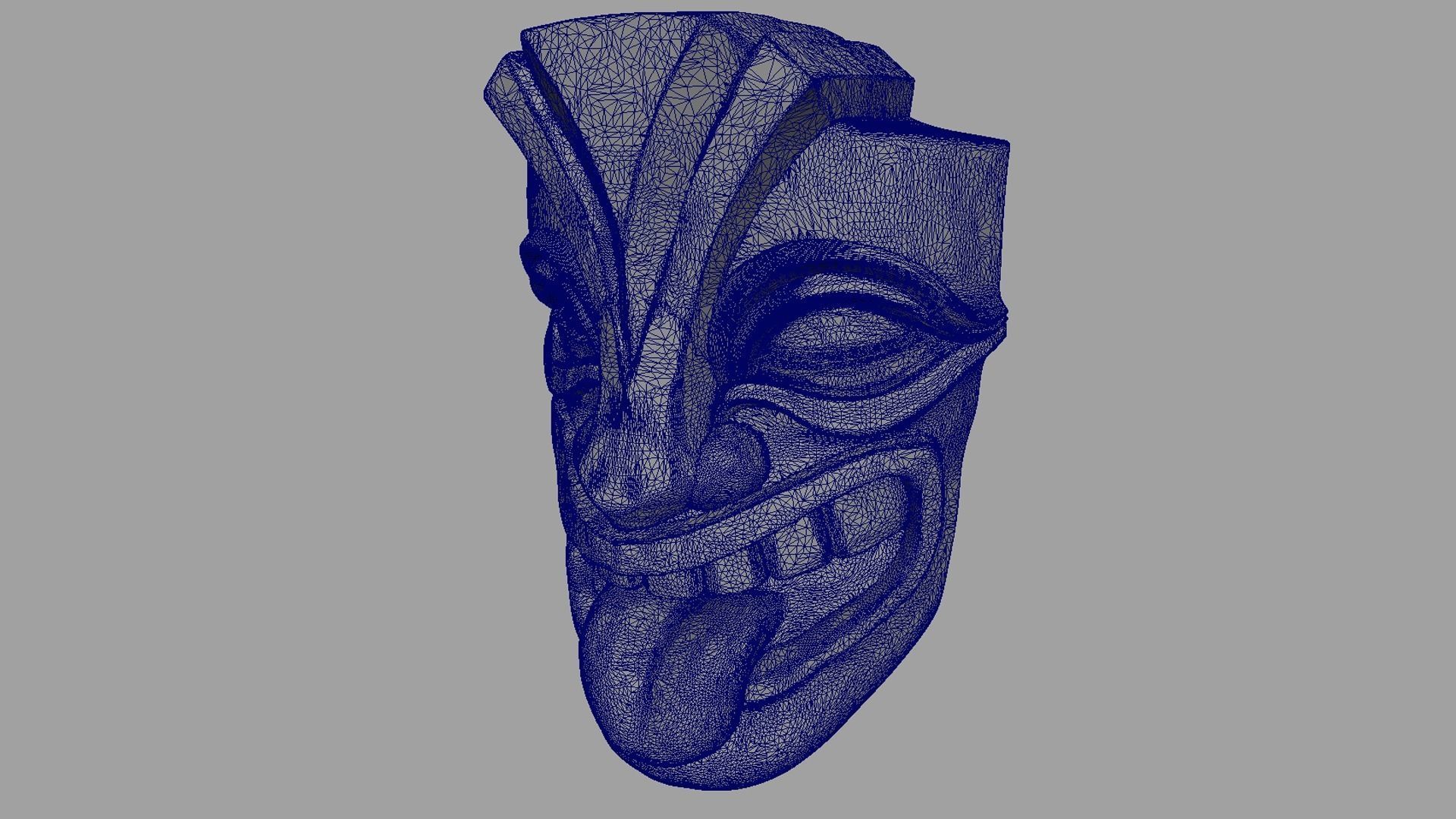 Tiki Mask V1 3D print model_9