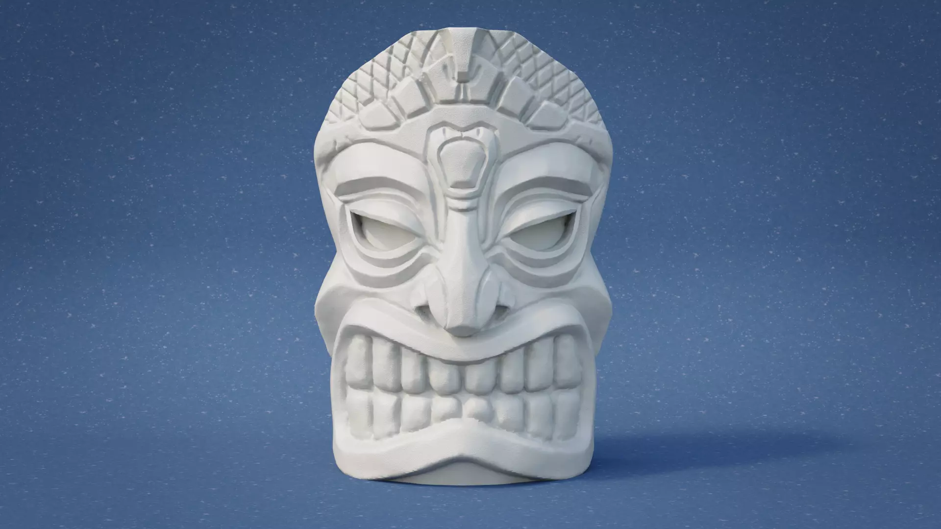 Tiki Mask V2 3D print model_0