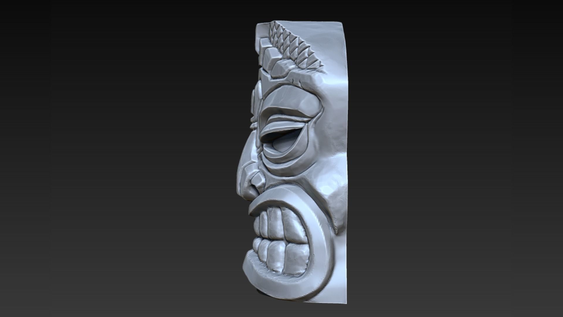 Tiki Mask V2 3D print model_6