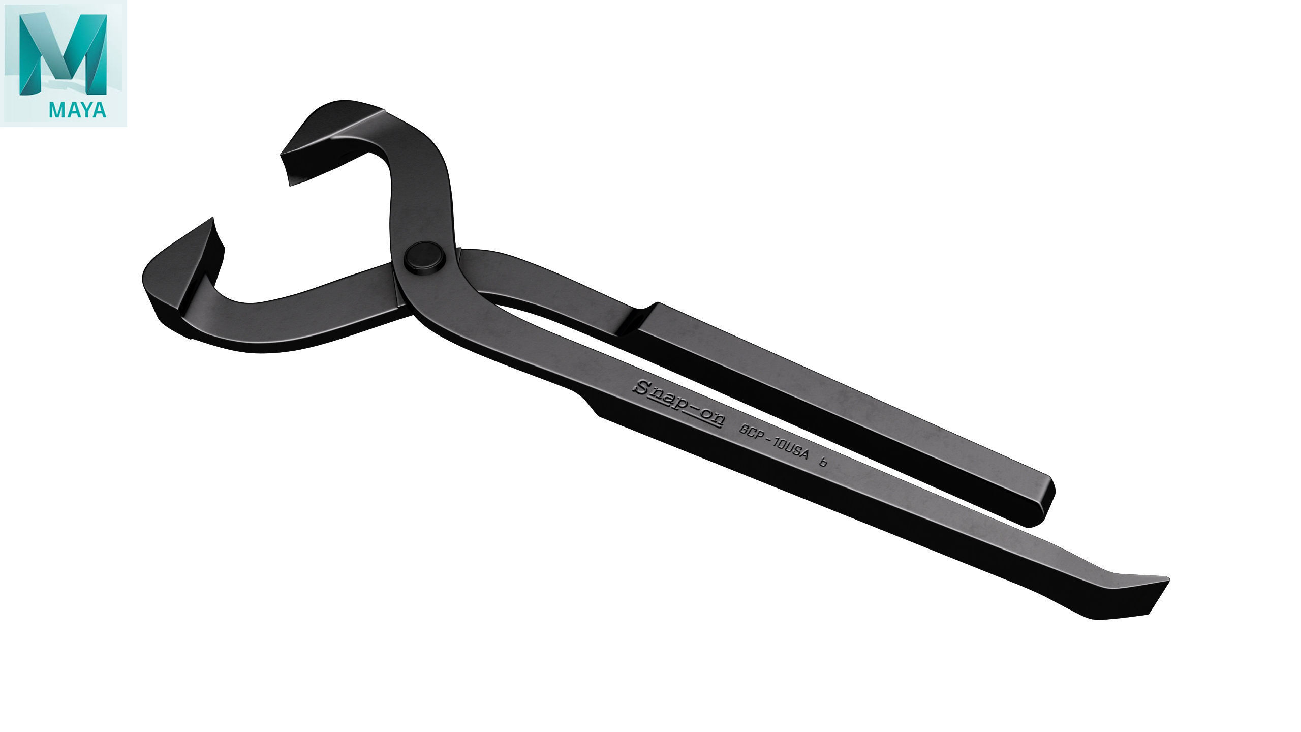 SO Tool Grease and Dust Cap GCP10 Low-poly 3D model_29