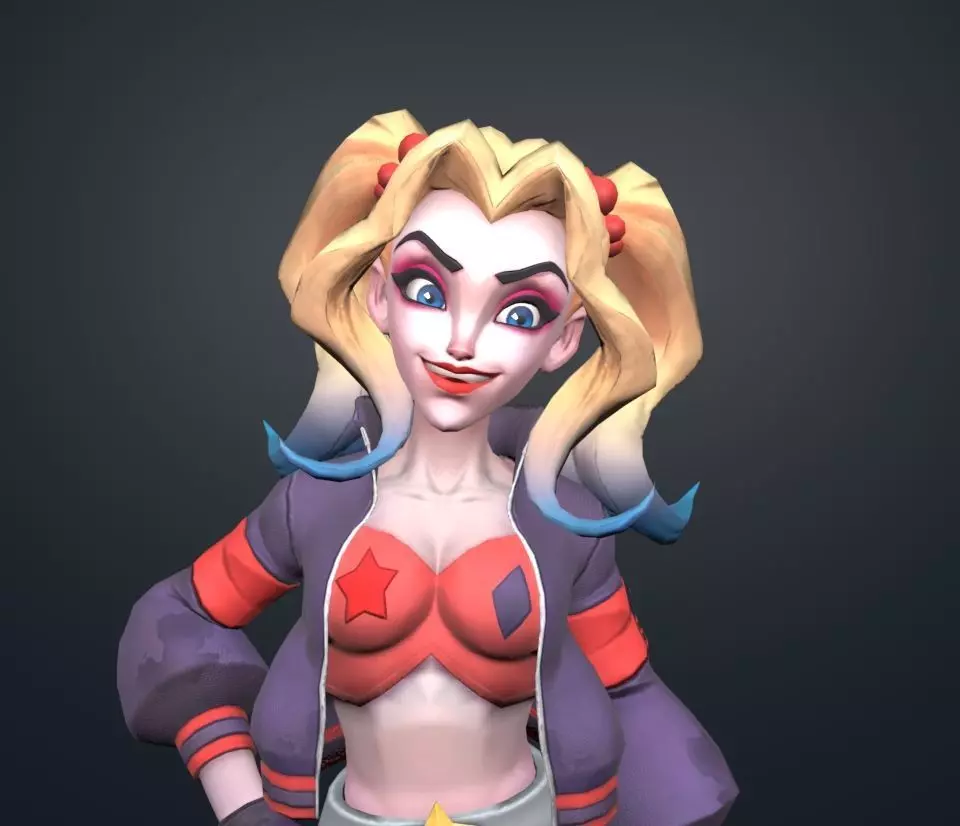 harley quinn 3D model_0