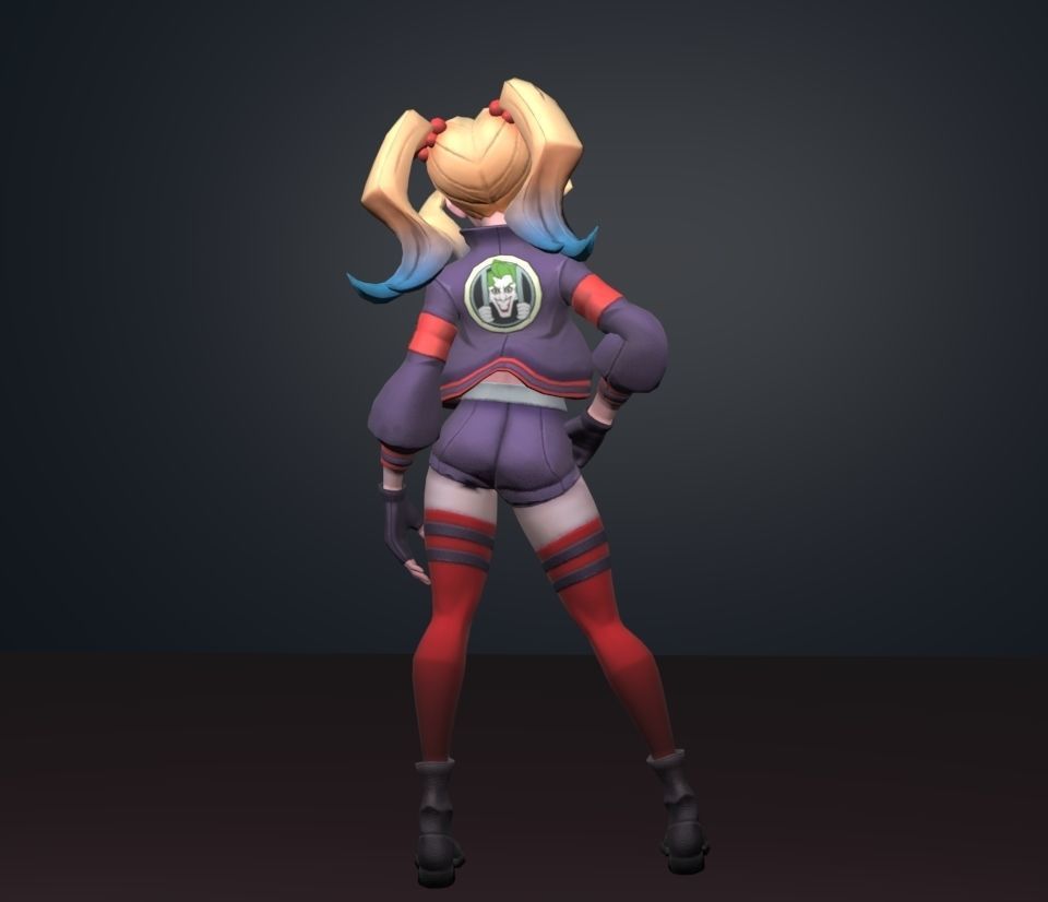 harley quinn 3D model_4