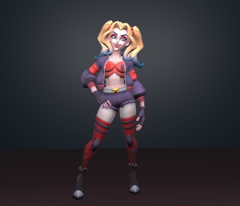 harley quinn 3D model_1