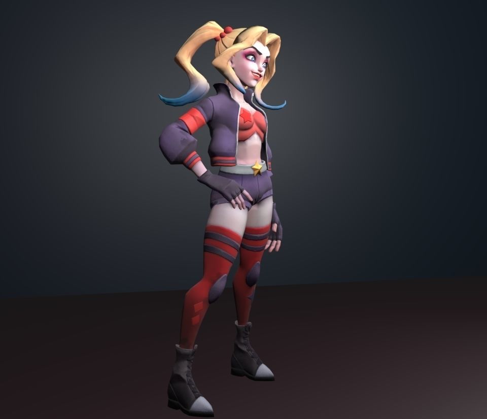 harley quinn 3D model_3
