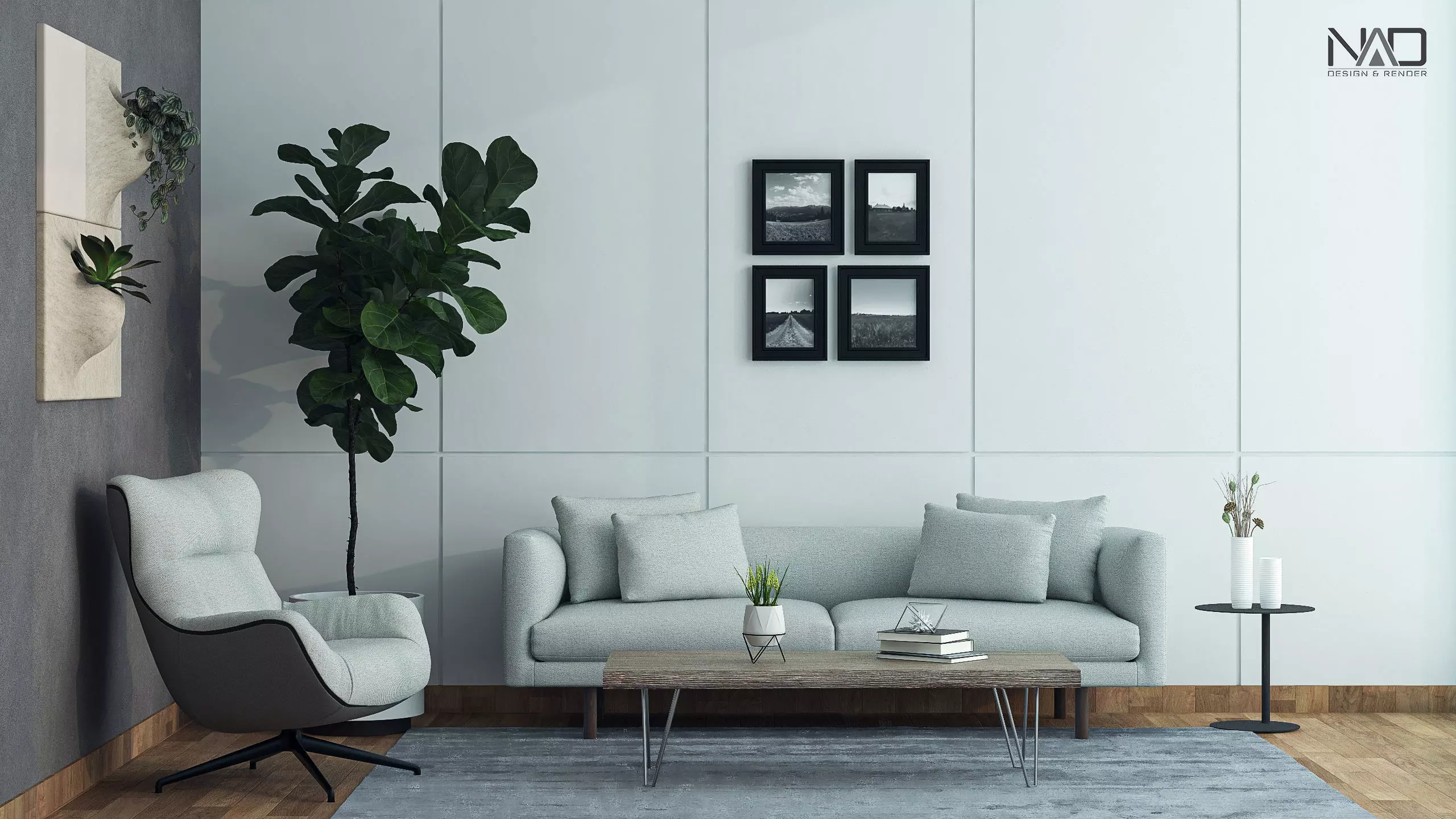 Simple Room Interior Design and Tutorial Free 3D model
