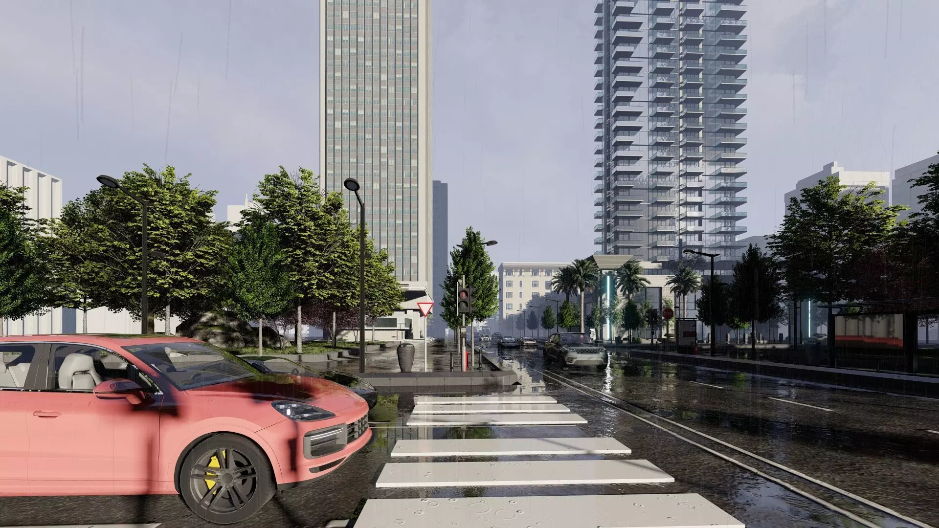 Azure Tower Exterior Design 3D model_15