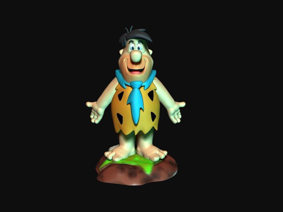 Fred Flintstone Impressao 3D 3D print model_1