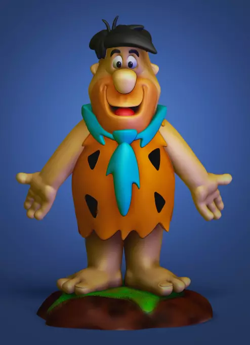 Fred Flintstone Impressao 3D 3D print model_0