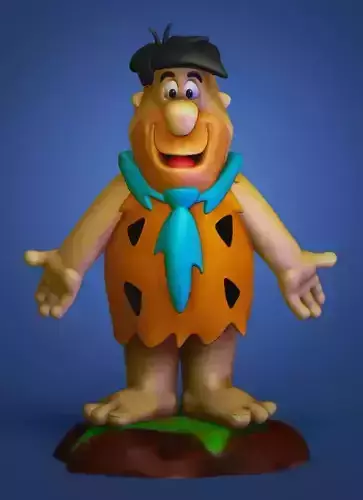Fred Flintstone Impressao 3D