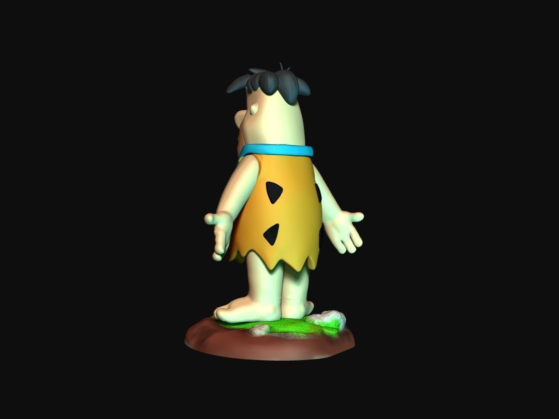 Fred Flintstone Impressao 3D 3D print model_3