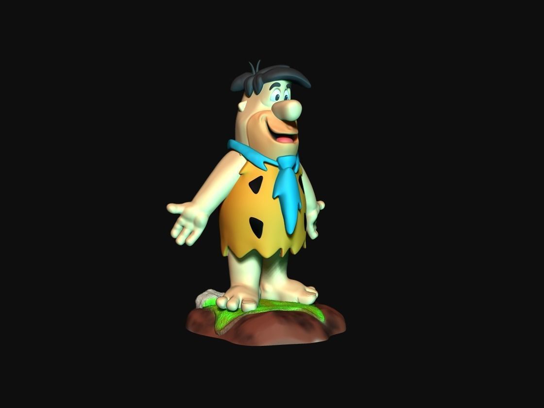 Fred Flintstone Impressao 3D 3D print model_2
