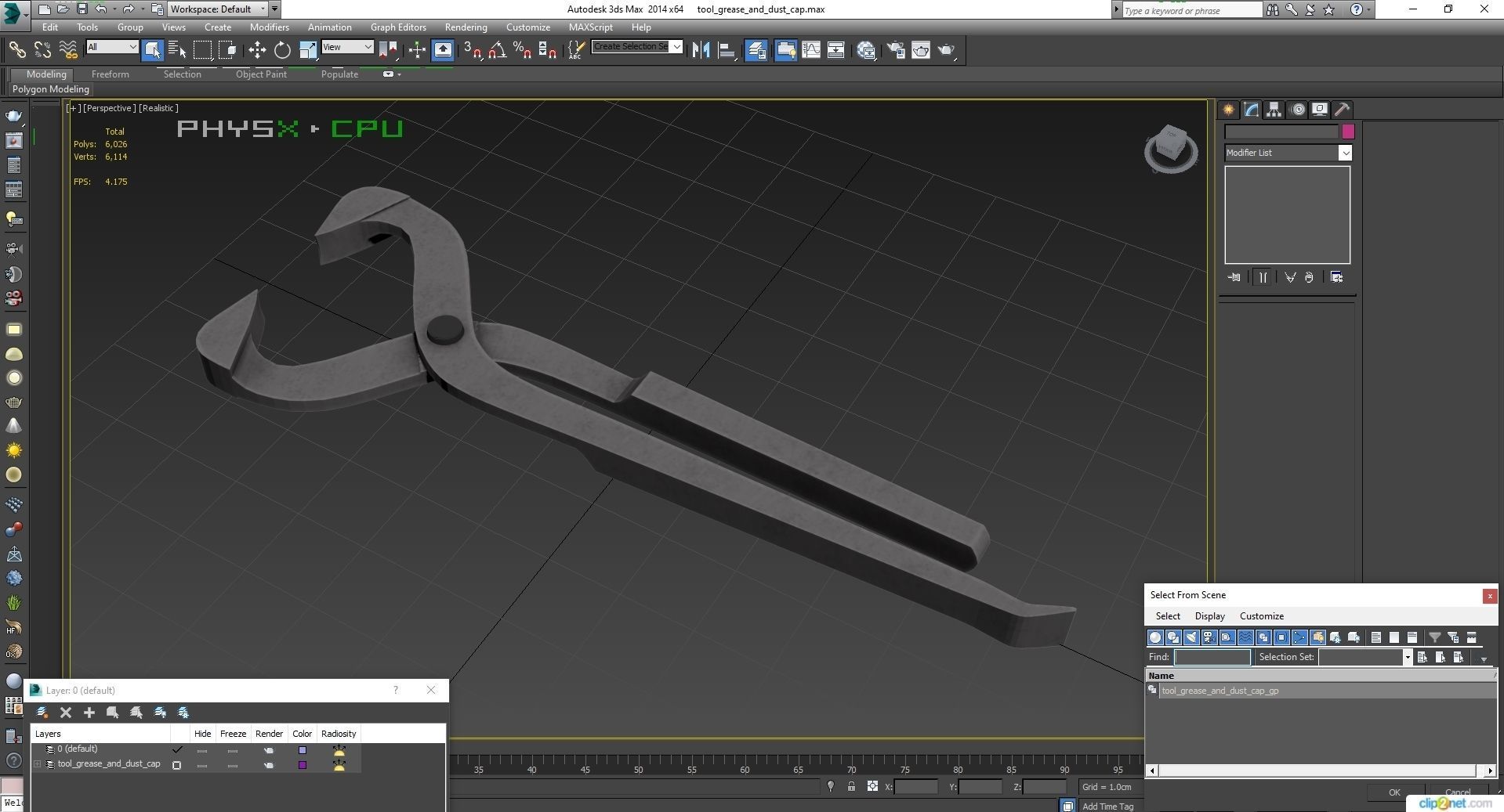 Tool Grease and Dust Cap GCP10 Low-poly 3D model_28