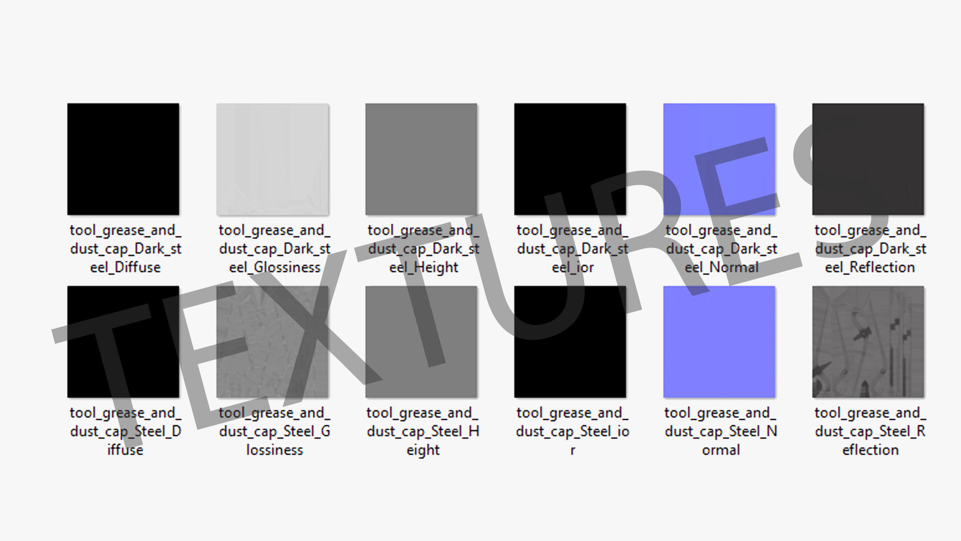 Tool Grease and Dust Cap GCP10 Low-poly 3D model_24