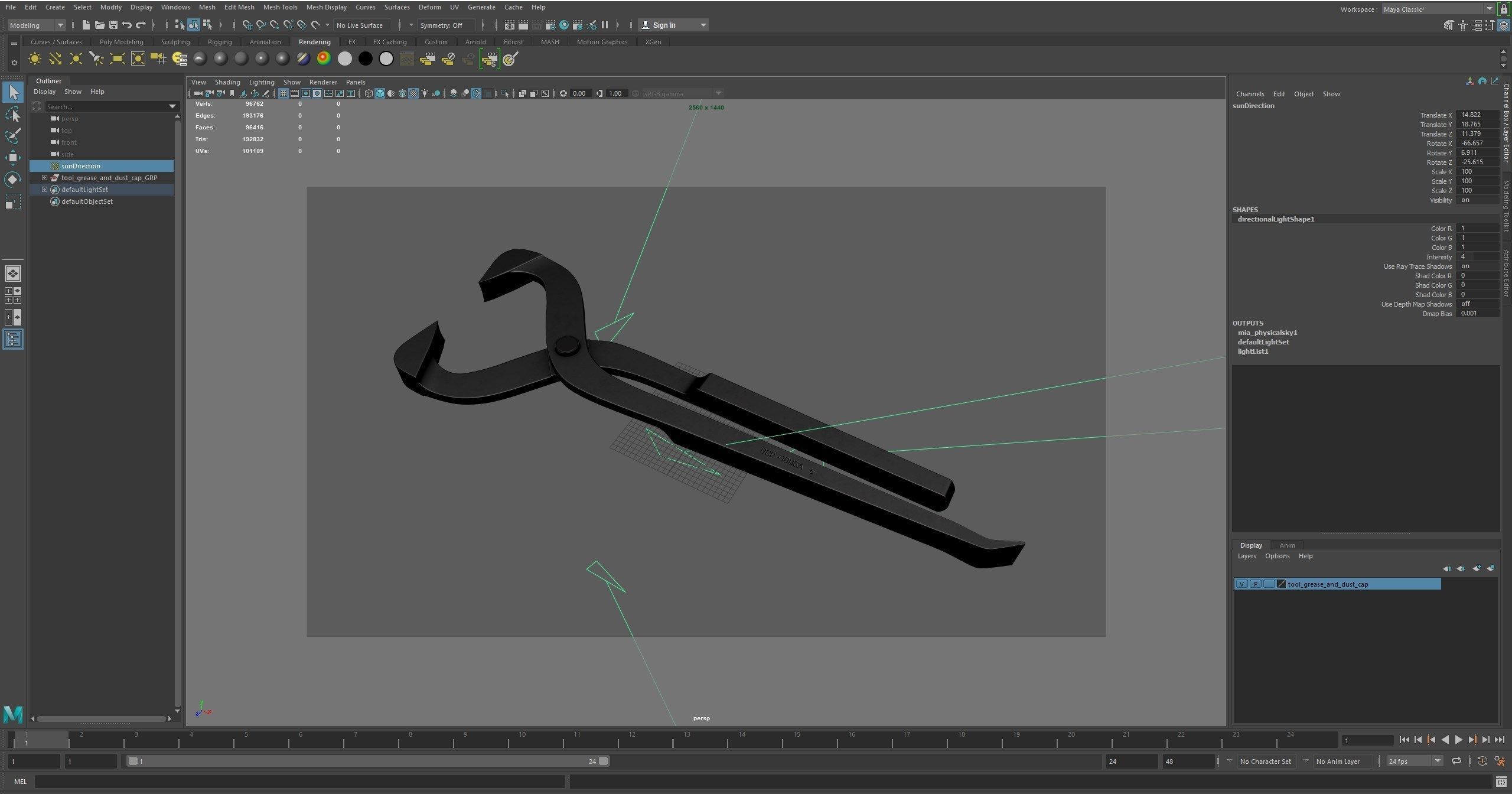 Tool Grease and Dust Cap GCP10 Low-poly 3D model_30