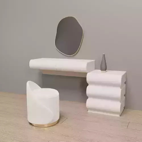 Modern makeup vanity table