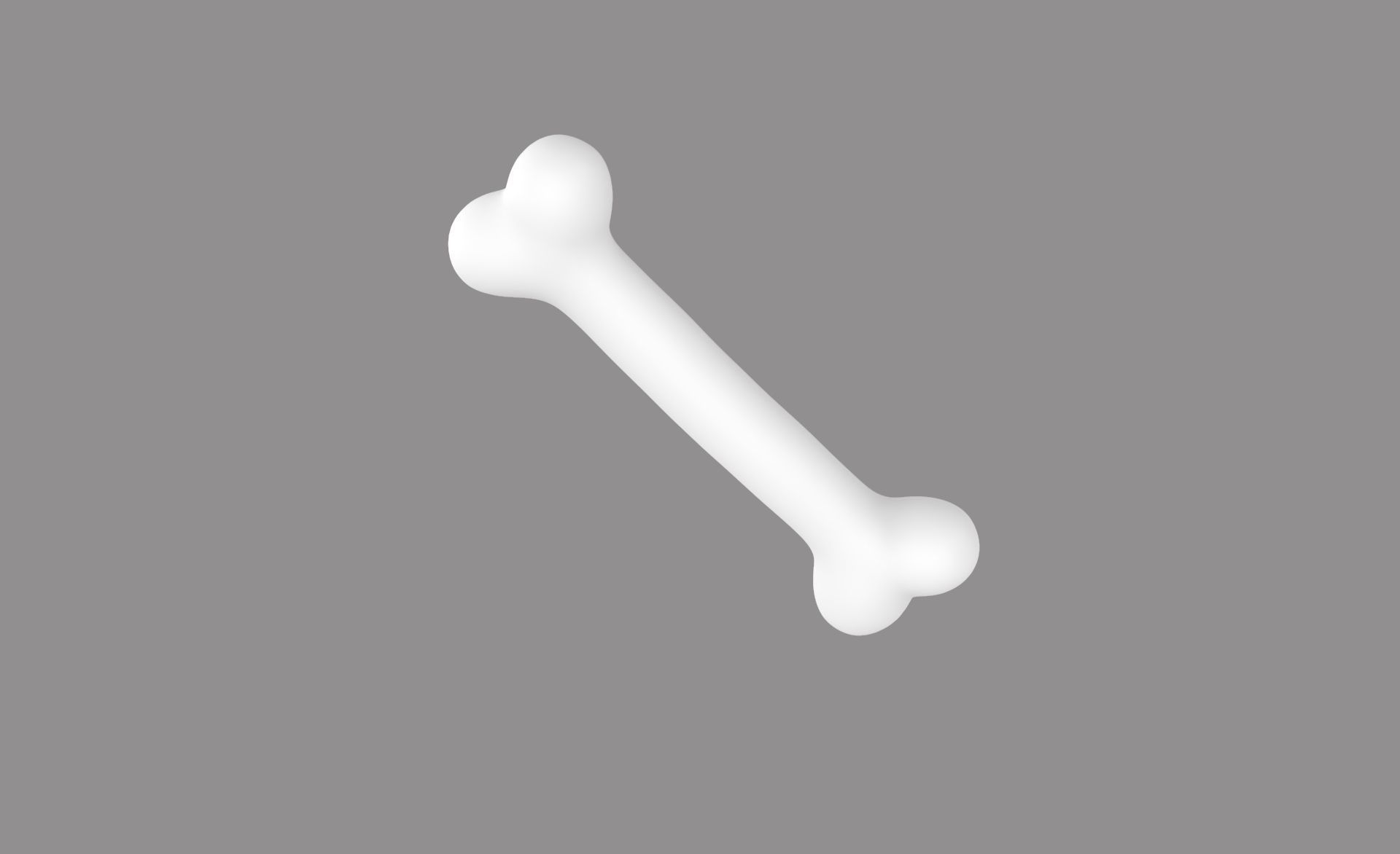 Prop34 Dog Bone Low-poly 3D model_10