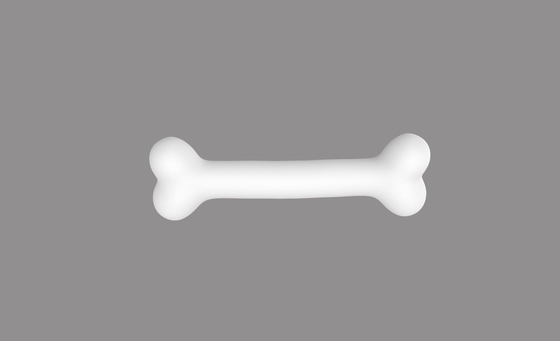 Prop34 Dog Bone Low-poly 3D model_3