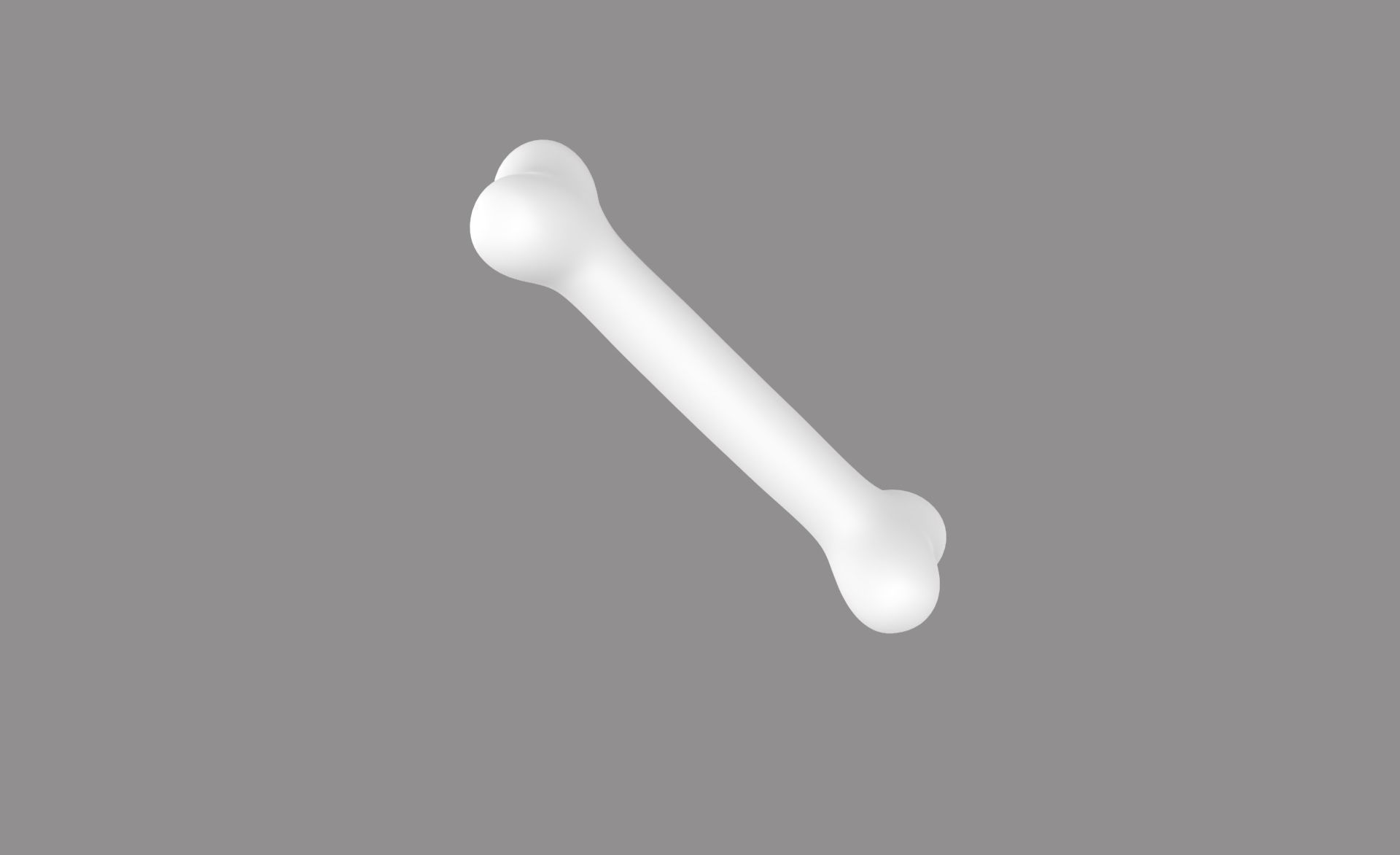 Prop34 Dog Bone Low-poly 3D model_8