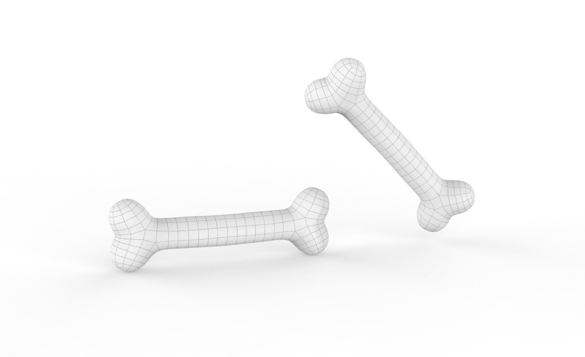 Prop34 Dog Bone Low-poly 3D model_11