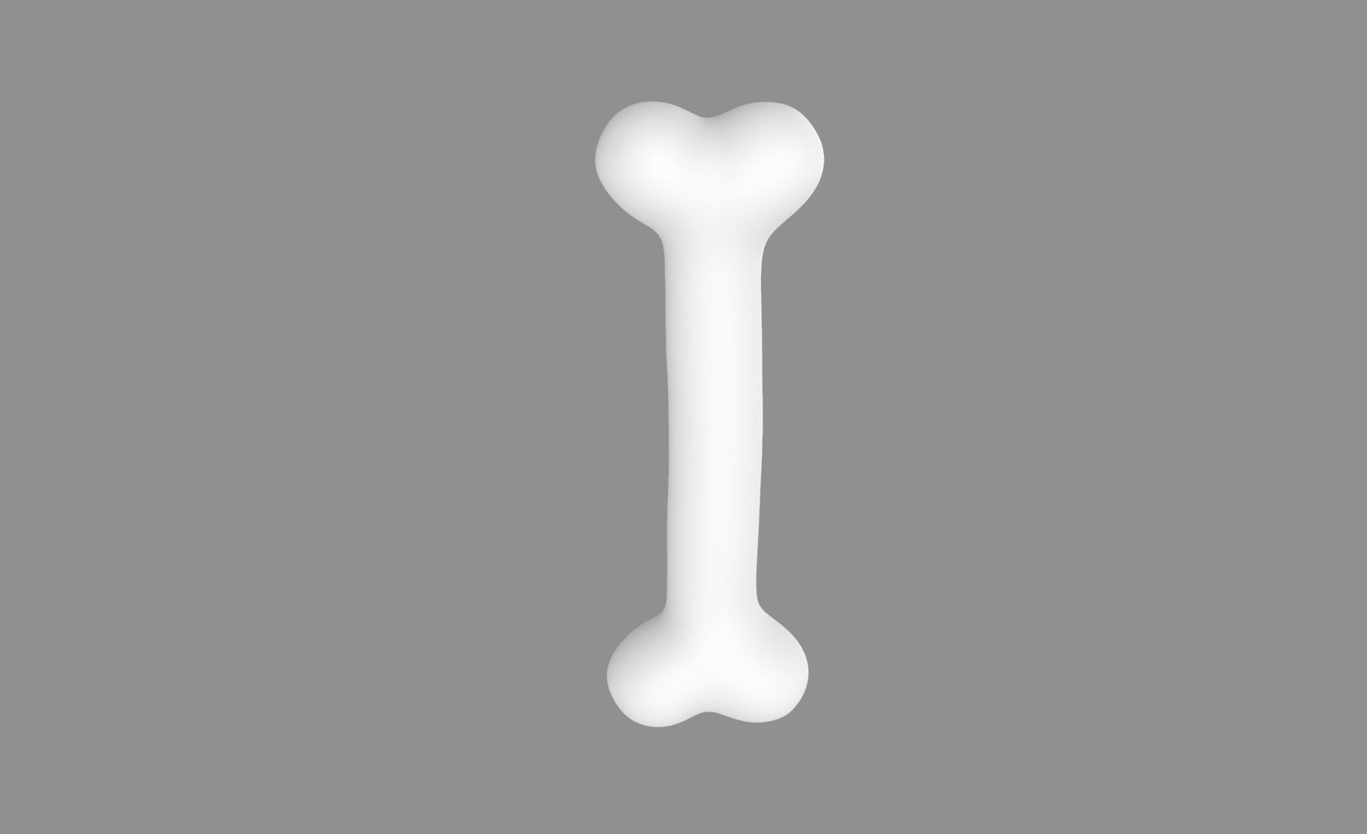 Prop34 Dog Bone Low-poly 3D model_4