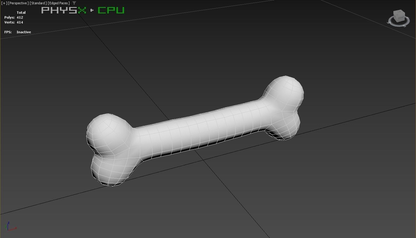 Prop34 Dog Bone Low-poly 3D model_5