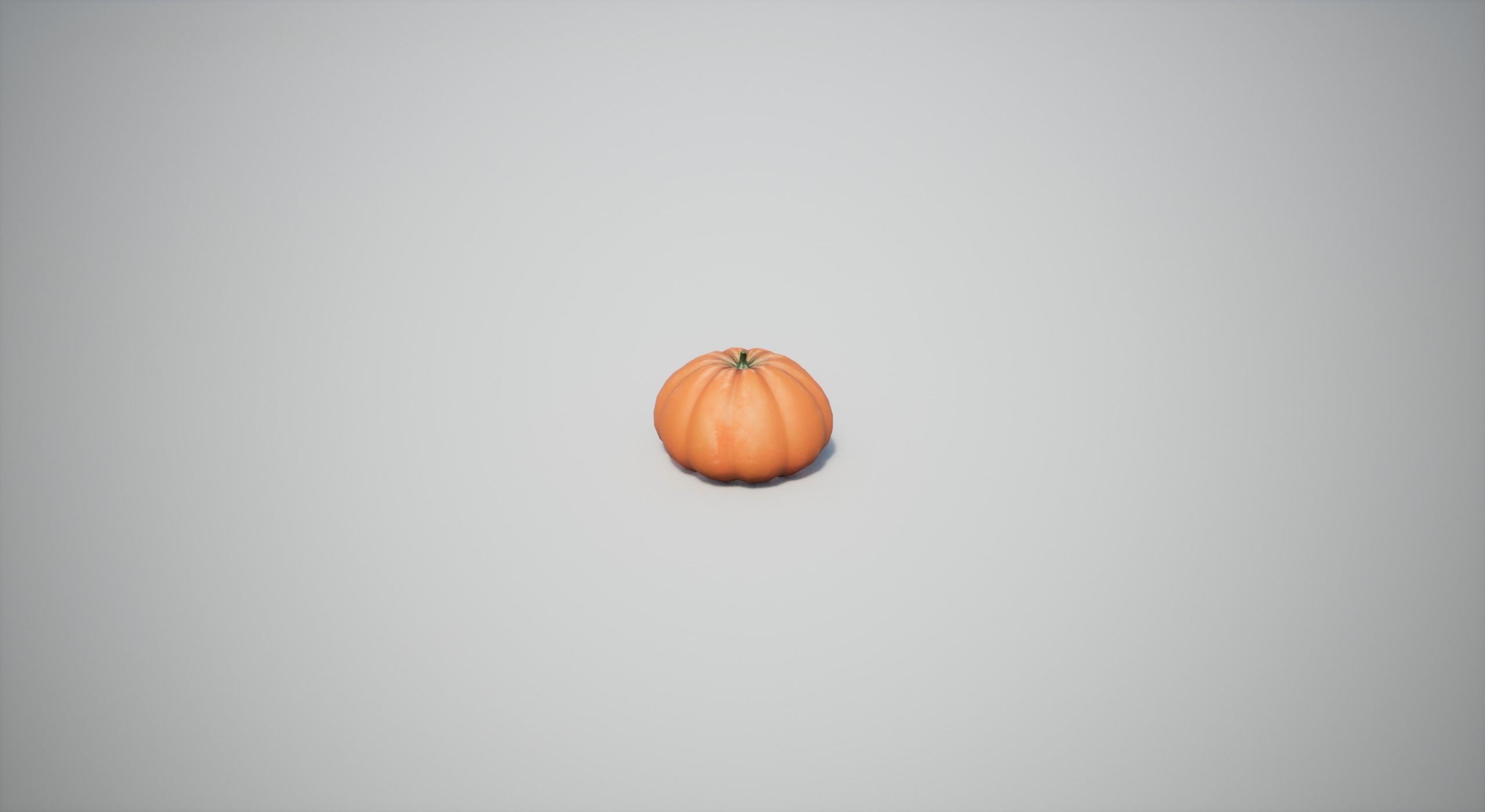 Pumpkin Low-poly 3D model_5