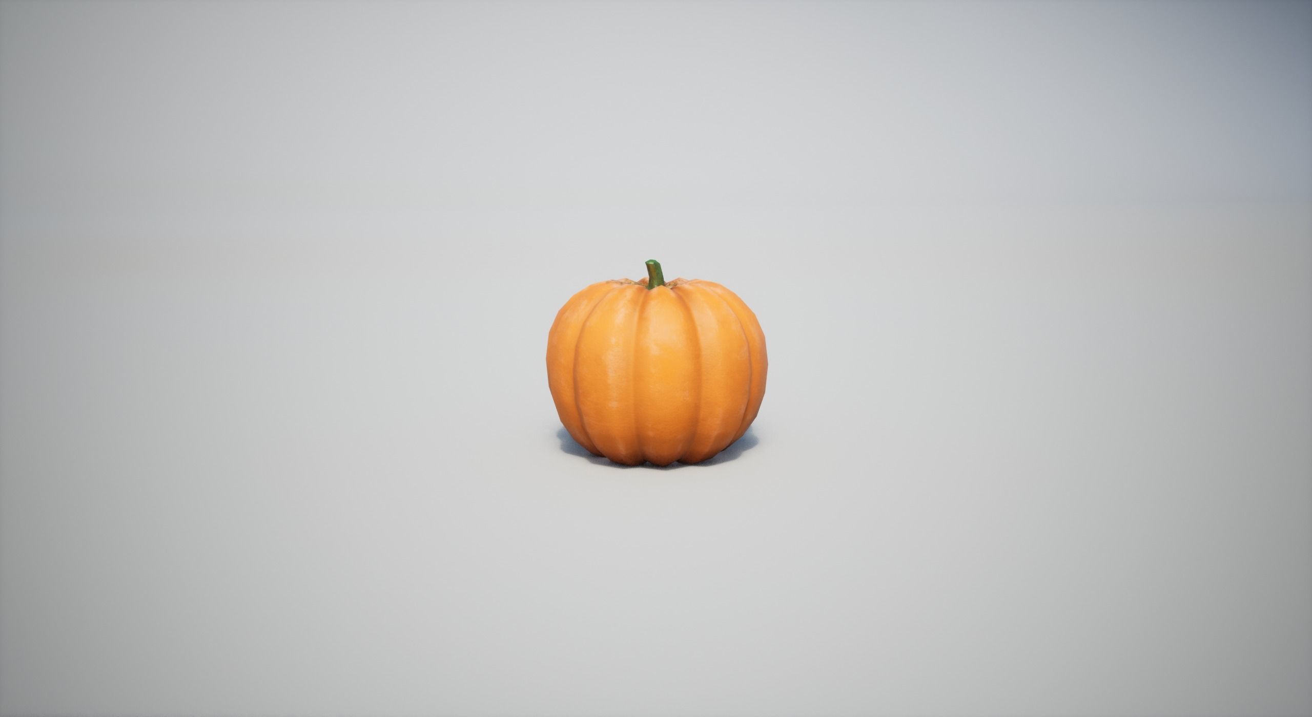 Pumpkin Low-poly 3D model_6