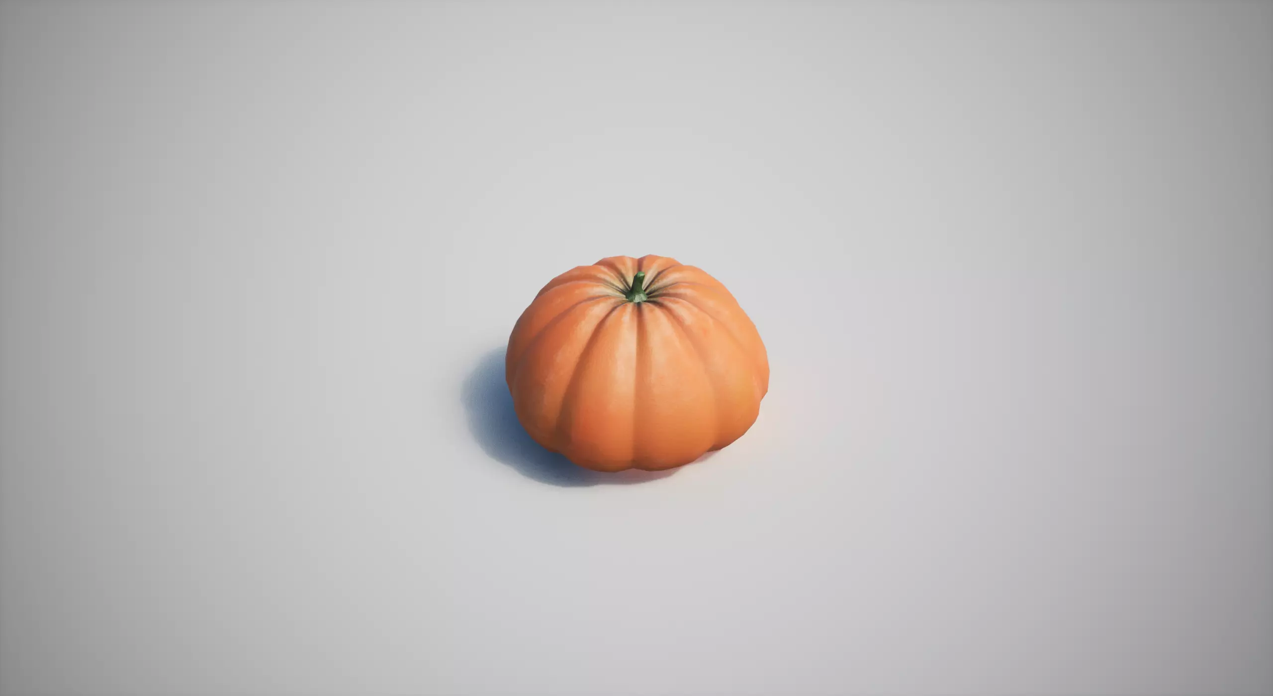 Pumpkin Low-poly 3D model_0