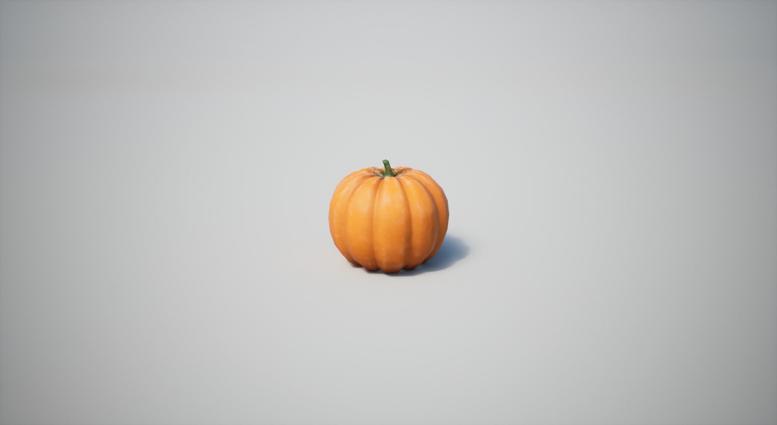 Pumpkin Low-poly 3D model_2
