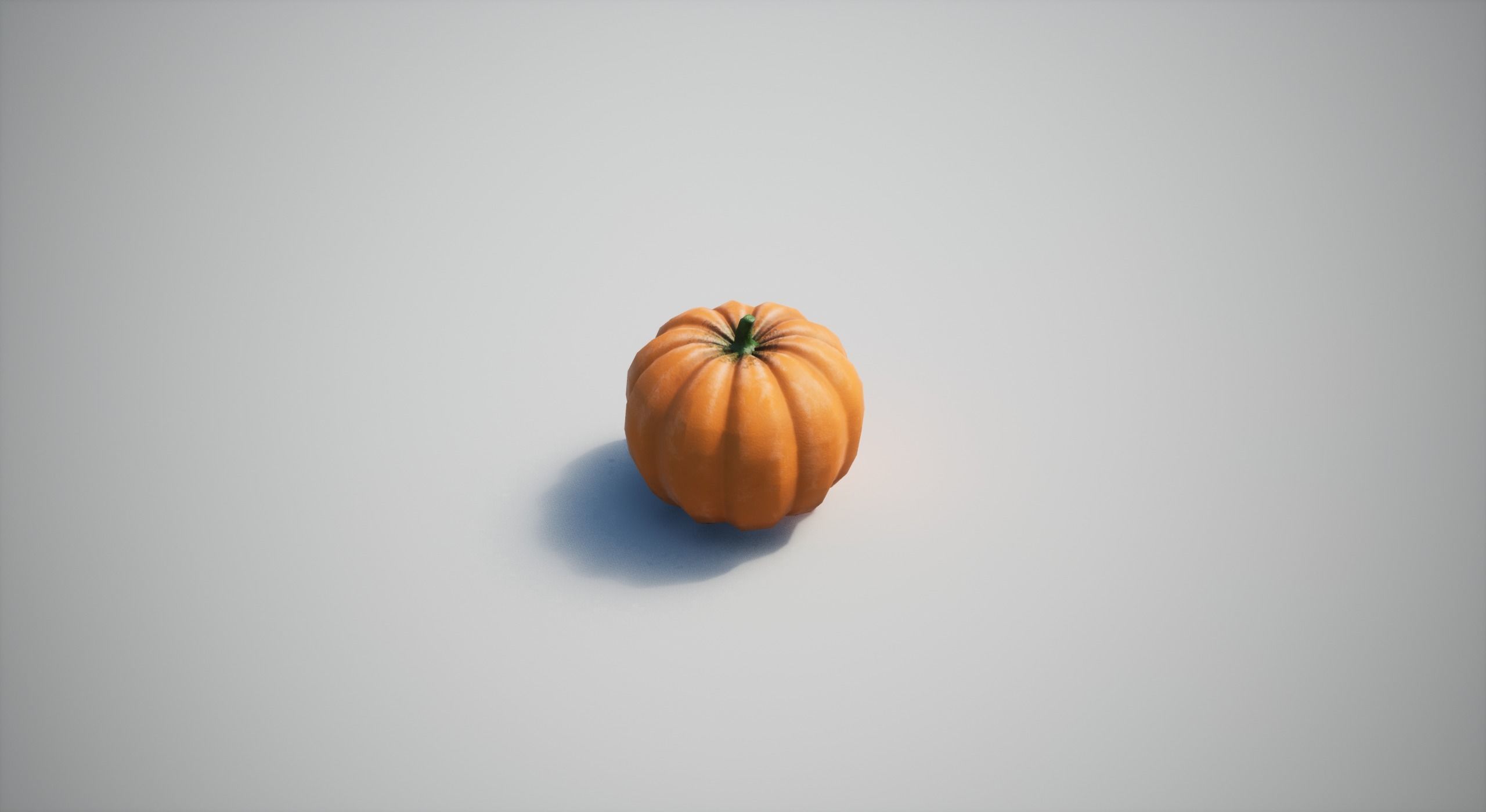 Pumpkin Low-poly 3D model_7
