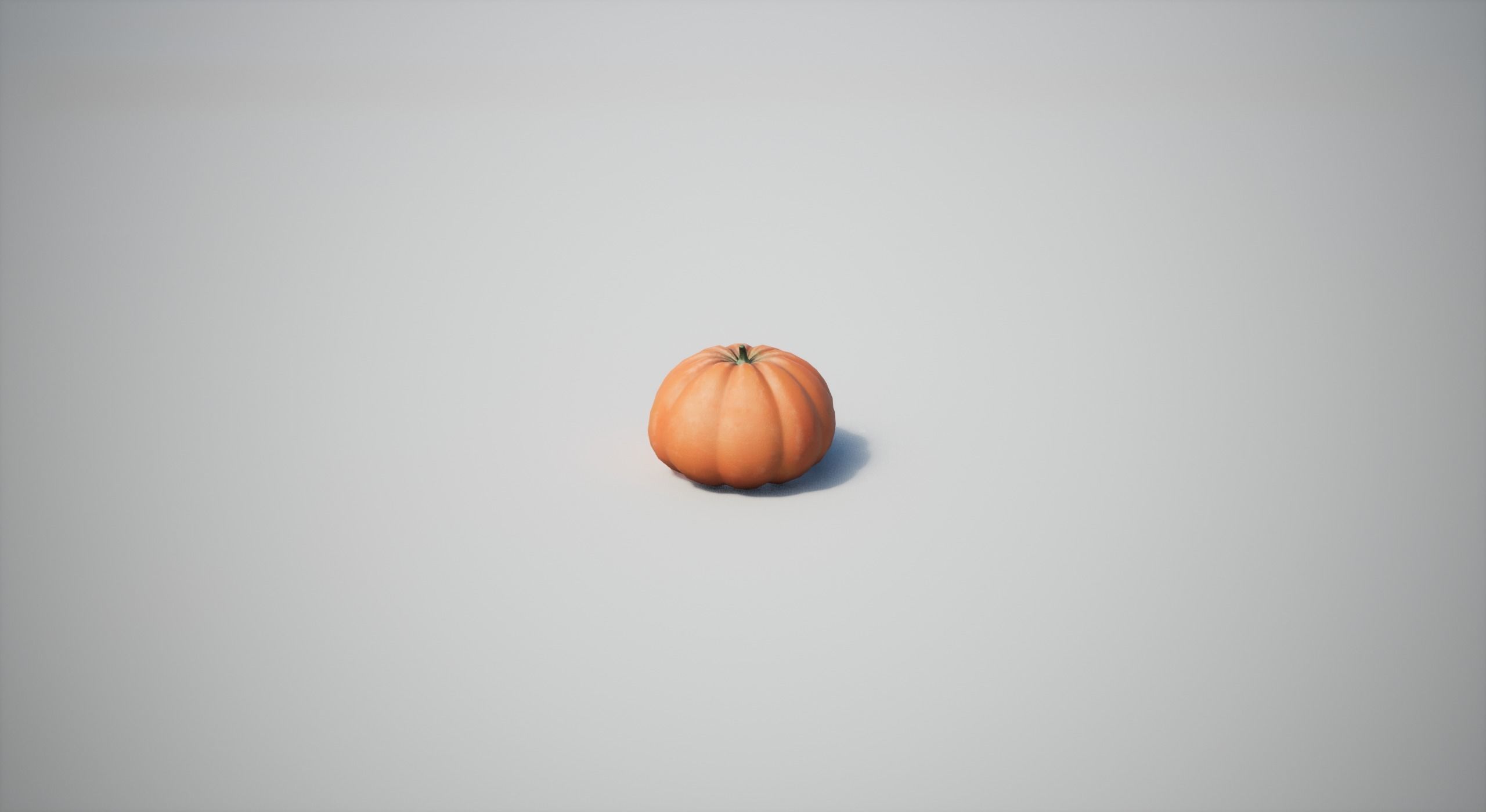 Pumpkin Low-poly 3D model_4