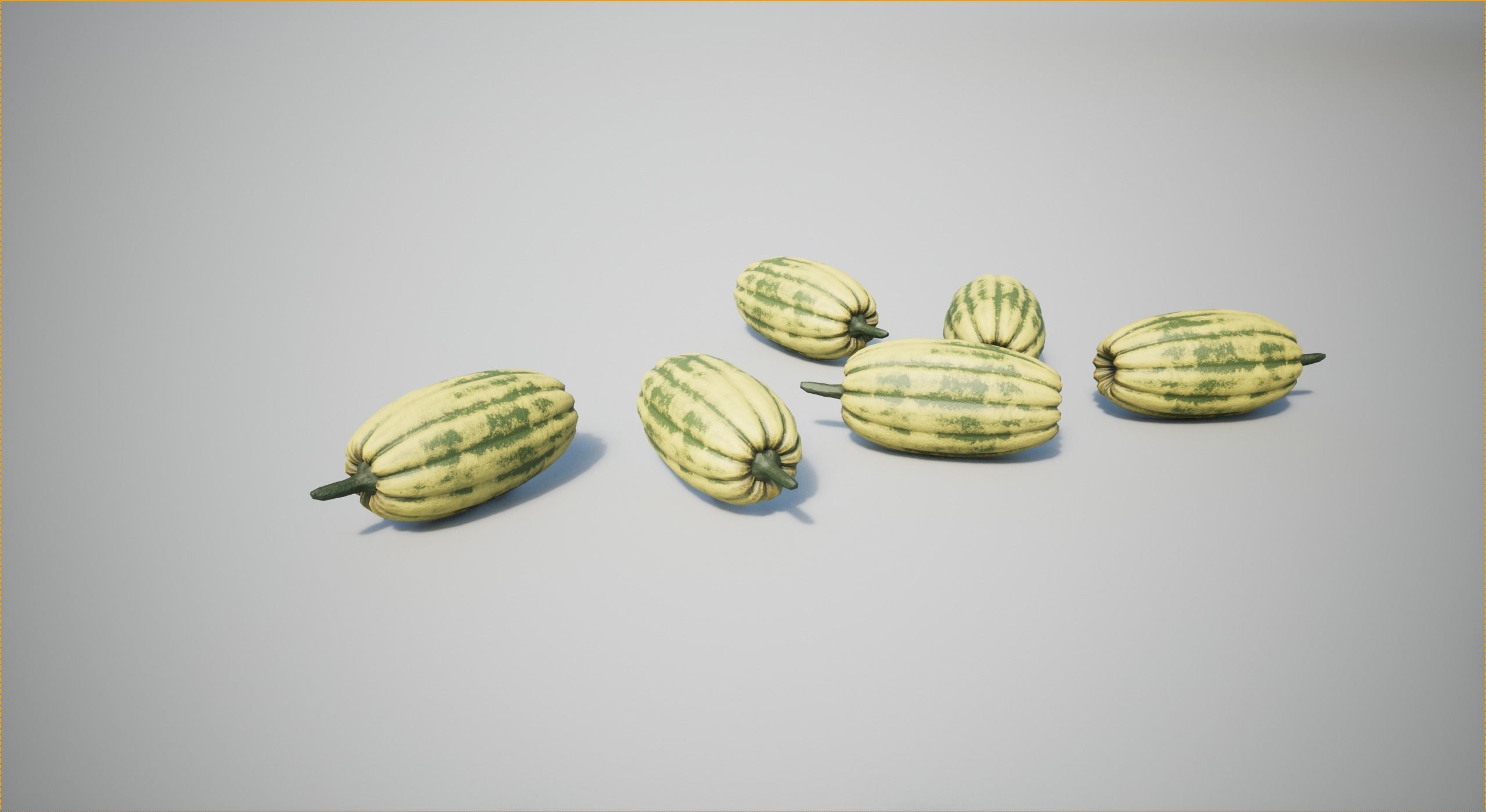 Squash Low-poly 3D model_8