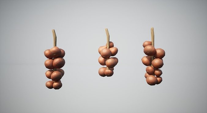 Onion Low-poly 3D model 4