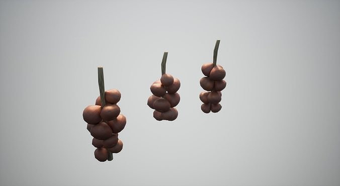 Onion Low-poly 3D model 3