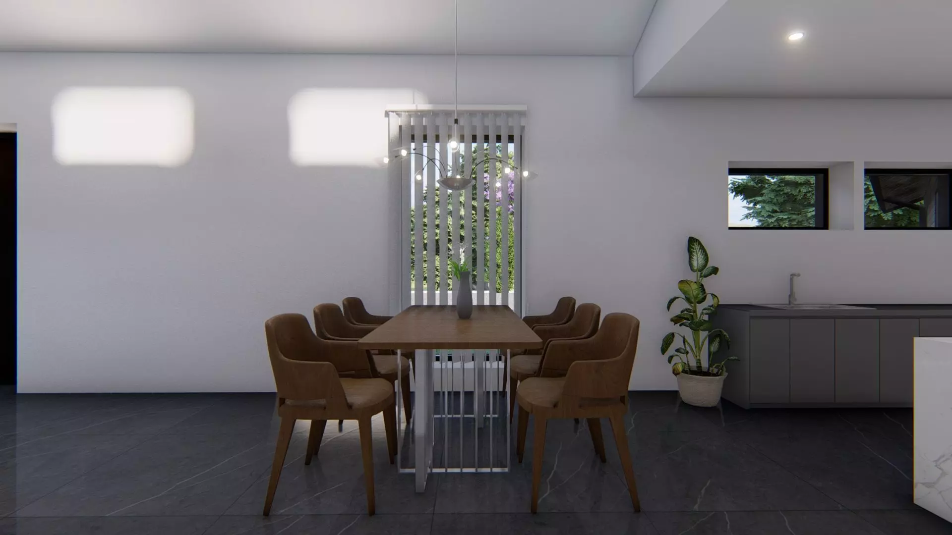 Simple House Exterior and Interior Design Free 3D model_18