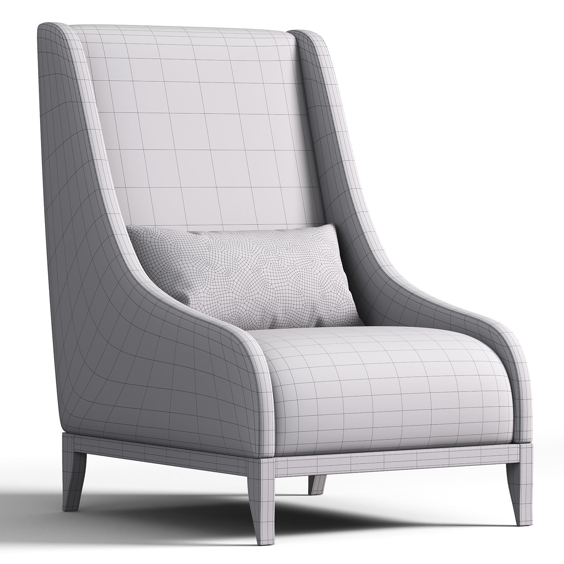MOHOKO Armchair By CAZARiNA 3D model_3