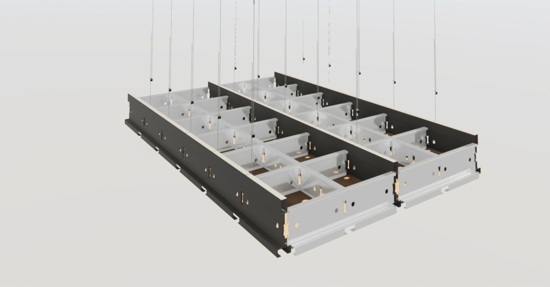 BIM-GC T15 Channel Carrier  Suspended Ceiling From Architect 3D model_11