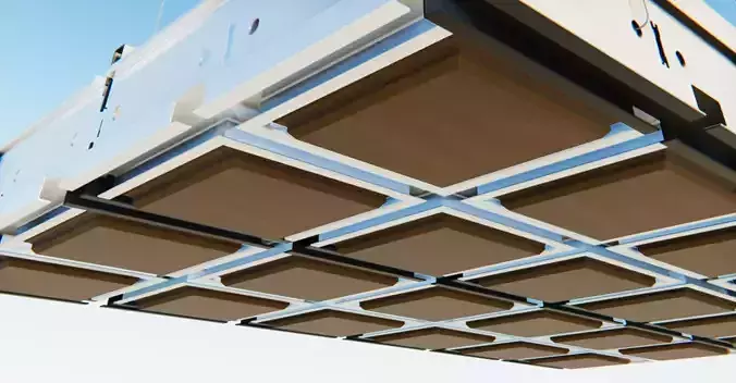 BIM-GC T15 Channel Carrier  Suspended Ceiling From Architect 3D model