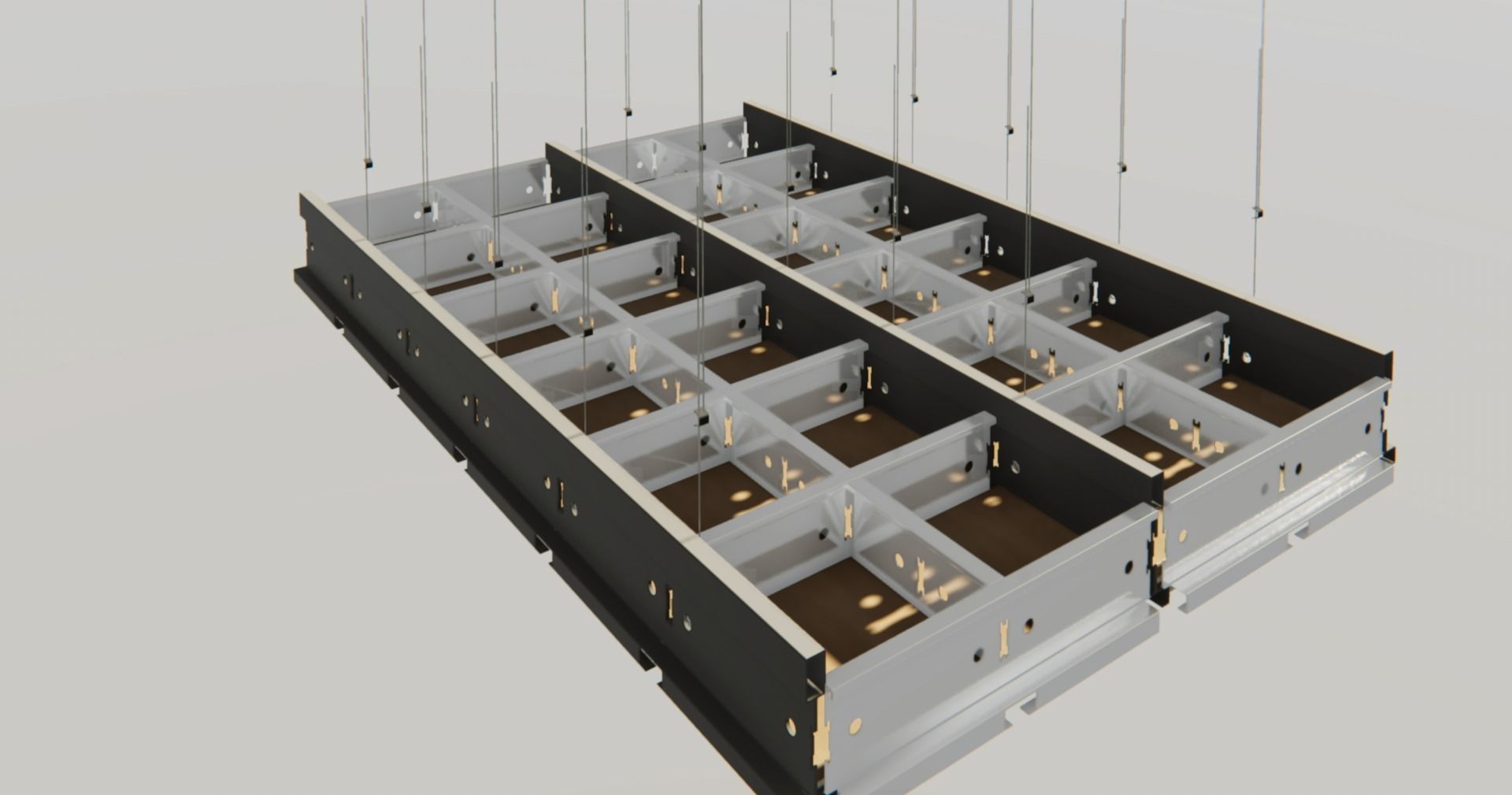 BIM-GC T15 Channel Carrier  Suspended Ceiling From Architect 3D model_4