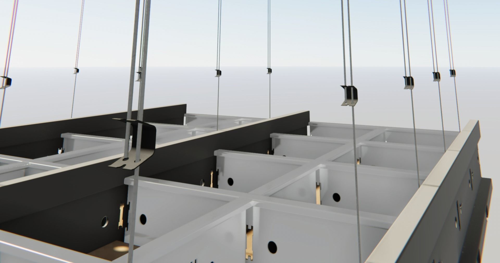 BIM-GC T15 Channel Carrier  Suspended Ceiling From Architect 3D model_5