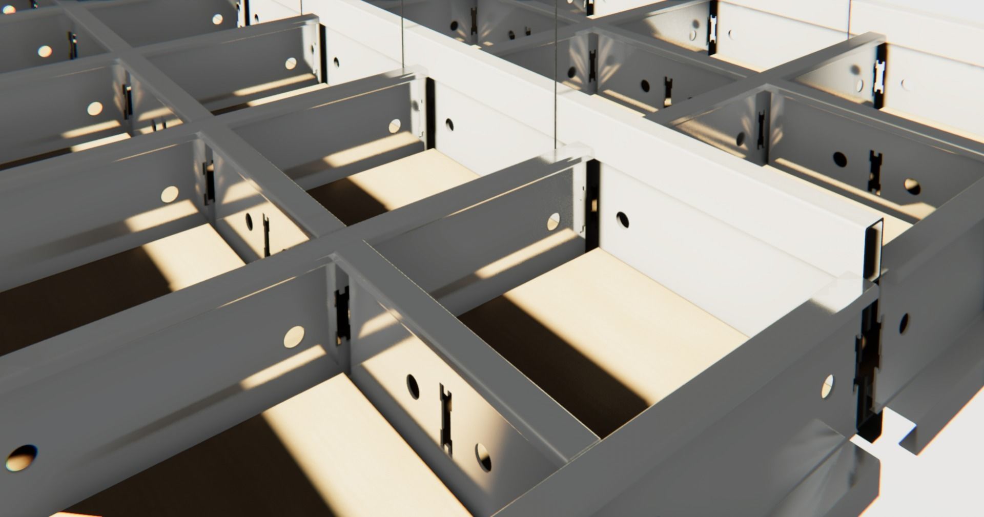 BIM-GC T15 Channel Carrier  Suspended Ceiling From Architect 3D model_8